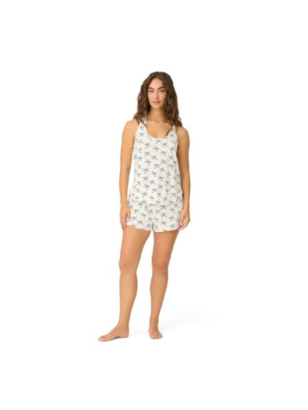 Cool Touch Jersey Tank & Shorts Pajama Set Relaxed Racerback